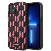 Etui Karl Lagerfeld Monogram Plaque na iPhone 13 mini - różowe Karl Lagerfeld