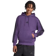 Bluza męska adidas Essentials 3-Stripes Fleece fioletowa JX0740 adidas