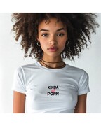 CROP TOP DAMSKI 'KINDA SOFT PORN' 2024 PNK Warsaw Raw