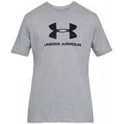 Koszulka męska Under Armour Sportstyle Logo SS szara 1329590 036 Under Armour