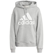 Bluza damska adidas Essentials Big Logo Oversized French Terry Hoodie szara IC9865 adidas
