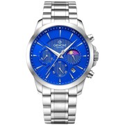 Zegarek Męski Giewont Chronograph Sapphire Srebrno Niebieski GW9460-B3 Giewont