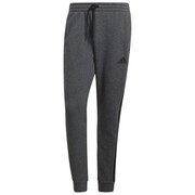 Spodnie męskie adidas Essentials Tapered Cuff 3 Stripes ciemnoszare GK8826 adidas
