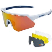 Rockbros okulary sportowe biało-niebieskie Rockbros