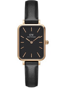 ZEGAREK DAMSKI DANIEL WELLINGTON DW00100435 - Quadro Pressed Sheffield Rose Gold 20mm + BOX Daniel Wellington