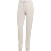 Spodnie damskie adidas Essentials 3-Stripes French Terry Cuffed kremowe IC9924 adidas