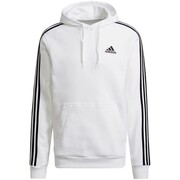 Bluza męska adidas Essentials Fleece 3-Stripes Hoodie biała GU2522 adidas