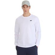 Koszulka męska 4F Longsleeve M432 biała 4FWMM00TLONM432 10S 4F