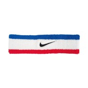 Opaska na głowę Nike Swoosh biało-niebiesko-czerwona N1012407467 Nike
