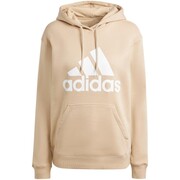 Bluza damska adidas Essentials Big Logo Regular Fleece Hoodie beżowa IR9330 adidas