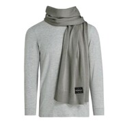 Szalik zimowy Calvin Klein CK Logo Szary - LZ04D8081G-PZE Calvin Klein