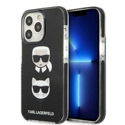 Etui Karl Lagerfeld Karl&Choupette Head na iPhone 13 Pro Max - czarne Karl Lagerfeld
