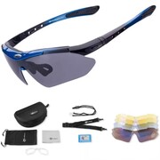Okulary rowerowe Rockbros 10007 polaryzujące - czarno-niebieskie Rockbros
