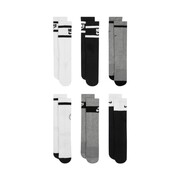 Skarpety Nike Everyday Cush Crew Youth 6PR białe, szare, czarne CK7302 901 Nike