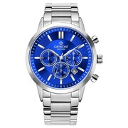 Zegarek Męski Giewont Chronograph Sapphire Srebrno Niebieski GW8510-B3 Giewont