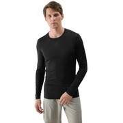 Koszulka męska Longsleeve 4F M372 głęboka czerń 4FWSS25TFLOM372 20S 4F