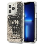 Etui Karl Lagerfeld Liquid Glitter Gatsby na iPhone 13 Pro / iPhone 13 - czarne Karl Lagerfeld