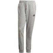 Spodnie męskie adidas Essentials Tapered Cuff 3 Stripes szare GK8889 adidas