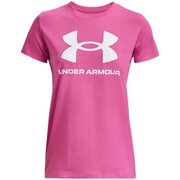 Koszulka damska Under Armour Live Sportstyle Graphic SSC różowa 1356305 659 Under Armour