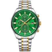 Zegarek Męski Giewont Chronograph Sapphire Srebrno Zielony GW7290-B7 Giewont