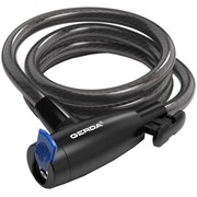 Zapięcie rowerowe Gerda linka, korpus okrągły, osłona klucza czarna Flex 1500/10T Gerda