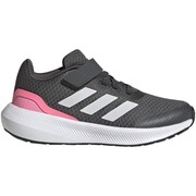Buty dla dzieci adidas RunFalcon 3.0 EL K szaro-różowe HP5873 adidas
