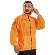 Kurtka Givova Rain Basico Fluo pomarańczowa RJ001 0028 Givova