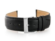 Pasek skórzany do zegarka W26 - PREMIUM - czarny - 22mm Pacific