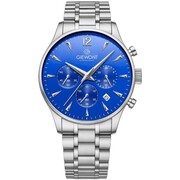 Zegarek Męski Giewont Chronograph Sapphire Srebrno Niebieski GW6310-B3 Giewont