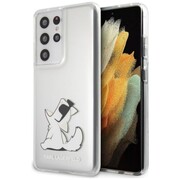 Etui Karl Lagerfeld Choupette Fun na Samsung Galaxy S21 Ultra - przezroczyste Karl Lagerfeld