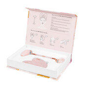 PIBU BEAUTY Zestaw do masażu twarzy z różowego kwarcu PIBU Beauty A6CB-459FB