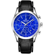 Zegarek Męski Giewont Chronograph Sapphire Srebrno Niebieski GW7650-A3 Giewont