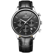 Zegarek Męski Giewont Chronograph Sapphire Czarno Srebrny GW6310-A2 Giewont
