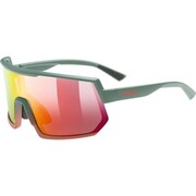 Uvex sportstyle 235 Okulary do wielu sportów Unisex Półobwódkowe Zielony, Czerwony Uvex