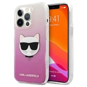 Etui Karl Lagerfeld Choupette Head na iPhone 13 Pro Max - różowe Karl Lagerfeld