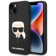 Etui Karl Lagerfeld Silicone Karl's Head na iPhone 14 Plus - czarne Karl Lagerfeld