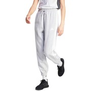 Spodnie damskie adidas Essentials 3-Stripes Fleece Loose-Fit szare IN6178 adidas