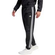 Spodnie męskie adidas Primegreen Essentials Warm-Up Tapered 3-Stripes Track czarne H46105 adidas