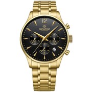 Zegarek Męski Giewont Chronograph Sapphire Złoto Czarny GW6310-B4 Giewont