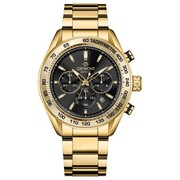 Zegarek Męski Giewont Chronograph Sapphire Złoto Czarny GW9580-B4 Giewont
