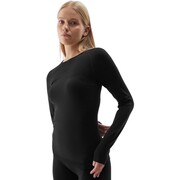 Koszulka termoaktywna damska 4F F152 głęboka czerń 4FWAW24USEAF152 20S 4F