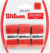 Owijka Wilson Pro Soft Absorbent Overgrip czerwona 3szt WRZ4040OR Wilson