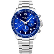 Zegarek Męski Giewont Chronograph Sapphire Srebrno Niebieski GW3520-B3 Giewont