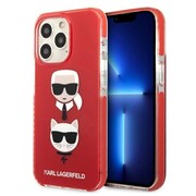 Etui Karl Lagerfeld Karl&Choupette Head na iPhone 13 Pro / iPhone 13 - czerwone Karl Lagerfeld