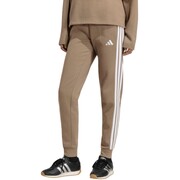 Spodnie damskie adidas Essentials 3-Stripes Fleece Slim beżowe KF8317 adidas