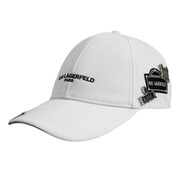 Czapka z daszkiem Karl Lagerfeld Paris Strapback Biała - L5WH7947-wht Karl Lagerfeld