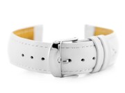 Pasek skórzany do zegarka W83L - biały - 20mm Pacific