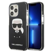 Etui Karl Lagerfeld Iconik Karl na iPhone 13 Pro / iPhone 13 - czarne Karl Lagerfeld