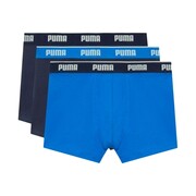 Bokserki męskie Puma 3 pak granatowe, niebieskie 947130 06 Puma