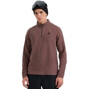 Bluza polarowa męska 4F M065 ciemny brąz 4FWAW25UFLEM065 80S 4F